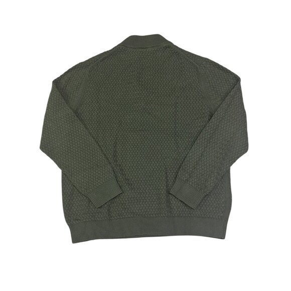 Denver Hayes Academia Chunky Fisherman Knit Sweater Sz 3XL Green Heritage Cozy - Picture 4 of 9